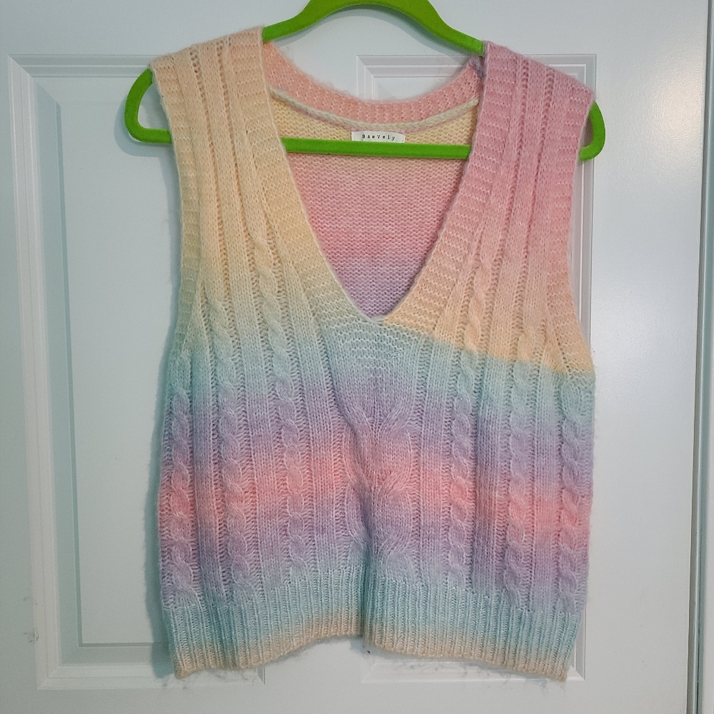 Pastel Sweater Vest